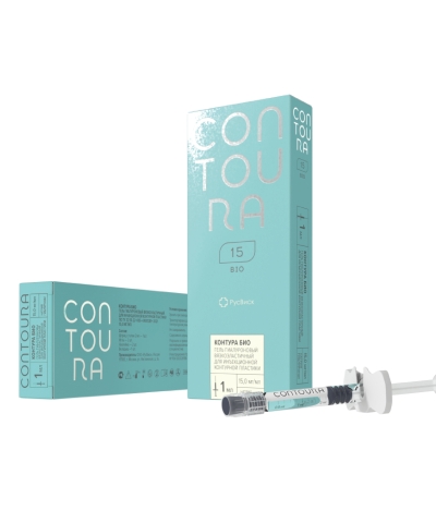 Гель гиалуроновый вязкоэластичный для инъекционной контурной пластики КОНТУРА БИО 15мг/мл, 1мл